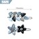 2 PACK Crystal Flower Leaf Hair Clips Fashion Sparkly Glitter Rhinestones Hair Barrettes Hairpin Hair Styling Accessories