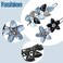 2 PACK Crystal Flower Leaf Hair Clips Fashion Sparkly Glitter Rhinestones Hair Barrettes Hairpin Hair Styling Accessories