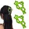2 Pack Large Metal Hair Clips for Thick/Thin Hair - Strong Hold Nonslip Barrettes, Cute Green Frog Design for Women &amp; Girls, Fashion Hair Accessories
