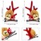 2 Pairs Christmas Hair Clip Red Hair Barrette Christmas Reindeer Hair Clip Bells Antler Pair Clip for Women Christmas Hair Accessories for Christmas Party