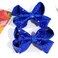 2 PCS 6 Inches Sequins Large Bows Alligator Hair Clip Hair Barrettes Accessories for Women Teens Girls Kids (Royal Blue)