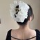 2 PCS Chiffon Silk Hair Claw Clips Large Bubble Hair Jaw Clips Bows Hair Clips Nonslip French Barrtette Hair Accessories for Women Girls