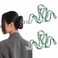 2 PCS Fashionable Green Snake Design Metal Hair Claws Non Slip,Big Hair Claws Clips Halloween Gothic Women Girls Hair Accessories
