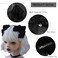 2 Pcs Halloween Gothic Lolita Hair Clips Black Bow Plush Cat Ear Hairpins Hair Barrettes for Women Girls Hair Accessories Cosplay Halloween Party Tea Party