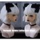 2 Pcs Halloween Gothic Lolita Hair Clips Black Bow Plush Cat Ear Hairpins Hair Barrettes for Women Girls Hair Accessories Cosplay Halloween Party Tea Party