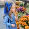 2Pcs Long Ribbon Hair Bows for Girls Hair Clip Silk Hair Bow Ribbon Hair Accessories for Baby Toddlers Infant Teens Kids (Blue)