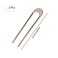 2 Pcs Metal U Shape Hair Pin Women Retro Hair Pin Metal French Style Hairpins Simple Hair Stick for Women Girls Hair Diy Accessory
