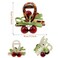 2 PCS Red Cherry Hair Claw Clip,Cute Fruit Hair Jaw,for Thick Thin Hair, Acrylic Hair Claw Clips,Non-slip Hair Clips Cute Hair Jaw Clips Hair Accessories Gifts for Women Girls