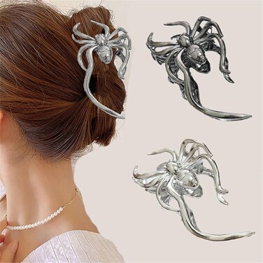 2 PCS Spider Hair Claw Clips Strong Hold Metal Hair Clips Hair Accessories for Women Girls