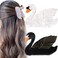 2 PCS Swan Shaped Hair Claw Clip Hair Jaw Clips Fashion Strong Hold Hair Barrettes Hairpins Hair Ponytail Holder Decor Hair Accessories for Women Girls