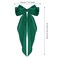 WLLHYF Big Bow Barrettes 2 Pieces Soft Silky Satin Hair Clip Long Tail French Ribbon Hair Pins Metal Bowknot Clips 90's Accessories for Party Women Girl (Green+Green)