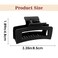 WLLHYF 2 Pieces Square Claw Clips 3.5 Inch Matte Non-slip Hair Clamps Medium Hair Claw Clips Fashion Strong Hold Banana Clips Thick Thin Hair Styling Accessories for Women Girls