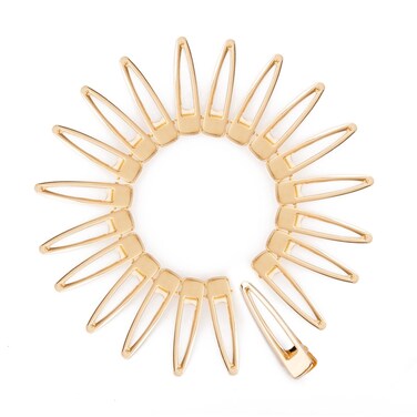 wynameleri Gold Metal French Hair Pin Clips DIY Craft Pointed Beak Clips Flat Barrettes 2.4'' 2.6 Inches 20 Packs