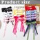 20 Hair Bow Clips with Ribbons, Bowknots, and Long Tails - Barrettes for Women's Hair Styling