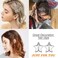 20 PCS Star Snap Hair Clips Silver Y2K 2000s Hair Accessories Non Slip Star Clips for Girls Women Star Hair Clip,1.22IN