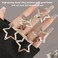 20 PCS Star Snap Hair Clips Silver Y2K 2000s Hair Accessories Non Slip Star Clips for Girls Women Star Hair Clip,1.22IN