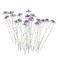 Rbenxia 20 Pcs Bridal Wedding Rhinstone Hair Pins hair Accessories Hair Sticks 2.4 Inches Bridal Prom Clips Rose U-shaped Hair Pins for Women and Girls, Purple