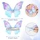 20Pcs Moving Glitter Hair Clips, Fairy Hair Accessories for Women and Teens, Colorful 90s Clips (Blue)