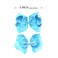3 Inch Green Hair Bow Clips for Girls - Set of 2
