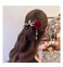 2PCS Hair Clip, Red Rose Hair Claws French Style Twist Hair Barrette Non Slip Jaw Banana Hair Accessories for Women