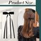 VOBOBE 2PCS Hair Bows for Women Girls, Tassel Ribbon Bowknot Hair Clips Barrettes for Girl with Small Long Tail Solid Satin Hair Accessories (Black-Glitter)