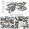 3 PACK Boho Hair Claw Clips for Women, With Cashew Flower Pattern Geometric Hair Clips, for Thick Hair Paisley Hair Clip Bow Knot Adorable Hair Claws Non-slip Fashion Hair Accessories