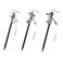 3 PACK Chinese Traditional Flower Hair Sticks Vintage Wooden Hair Pin Japanese Style Handmade Headpiece for Women Girls