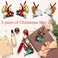 3 Pairs Christmas Hair Clips for Girls Women Cute Hair Accessories Reindeer Antlers Ears Hair Accessory with Pine Cone &amp; Plush Ball Christmas Hair Pins for Party Favors