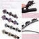 Sparkling Crystal Stone Braided Hair Clover Clips for Thick Thin Hair, Girls/Women Hair Accessories for Styling Sectioning, Large, 8 Pcs