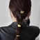 Aswewamt 3 Pcs Gold French Hair Clips, 1Inch Metal High Ponytail Hair Buckles Decorative Barrettes Strong Hold Hair Clips Accessories for Women