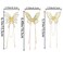 3 Pieces Butterfly Hair Claw Clip Butterfly Tassel Hair Clips Rhinestone Hair Claw Metal Hair Clips Exquisite Hair Clips Non Slip Hair Clamps Hair Styling Accessories for Women Girls