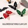 3 Pieces Halloween Bat Claw Clips, Gothic Horror Hair Clips Halloween Spooky Hairpin for Costume Cosplay Hair Barrettes Gift