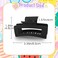 WLLHYF 3.5 Inch Square Hair Claw Clips Non-slip Matte Barrettes Strong Hold Jaw Hairpins Medium Banana Clamps Rectangle Hair Styling Accessories for Women Girls Thick Thin Hair (Black)