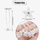 30 PCS Bride Wedding Hair Pins White Flower Bridal Head Clip Crystal Rhinestone Hair Barrettes U-Shape Hair Clips Hair Accessories for Bridal Wedding Women
