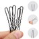 Tbestmax 300 Hair Bun Bobby Pins U Shaped Pin Hair Grips to Clip Ballet Hair Net for Women 5 CM/2 Inch Black