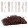 Tbestmax 300 Bun Hair Bobby Pins U Shaped Pin Hair Grips to Clip Ballet Hair Net for Women 5 CM/2 Inch Brown