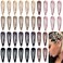 36 PCS 2 Inch Metal Snap Hair Clips Water Drop No Slip Hair Clips for Women &amp; Girls,Strong Hold Matte Hair Clips for Thick Hair &amp; Thin Hair,Hair Barrettes for Women.Metal Snap Hair Clips Accessories