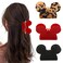 Mouse Ears Hair Claw Clips, BENOSPACE 3Pcs Acrylic Mouse Head Hair Clips for Thin Medium Curly Hair Lady Bear Non-slip Hair Catch Barrette Strong Hold Jaw Clamp Women Fashion Hair Styling Accessories