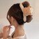 4 Pack Fluffy Plush Animal Hair Clips for Long and Thick Hair Styling - Cute Barrettes, Jaw Clamps, and Accessories for Women and Girls