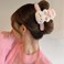 4 Pack Fluffy Plush Animal Hair Clips for Long and Thick Hair Styling - Cute Barrettes, Jaw Clamps, and Accessories for Women and Girls