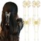 4 PCS Butterfly Tassel Hair Clip Set, Mini Metal Hair Clips with Charms, Non Slip Hair Clamps for Women Girls