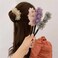 4 Pcs Flower Lazy Hairpins Hair Buns Nonslip Meatball head Hair Pins Hair Accessories for Women Girls 088#14