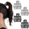 4 Pcs Metal High Ponytail Claw Clips Small Hair Claw Clips Shark Hair Barrettes Decorative Accessories for Women Girls