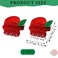 4 PCS Red Apple Hair Clips Cute Back to School Fruit Hair Claw Clips Mini Teacher Student Hair Jaw Barrettes for Women Girls Decorative Thick and Thin Hair Accessories