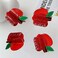 4 PCS Red Apple Hair Clips Cute Back to School Fruit Hair Claw Clips Mini Teacher Student Hair Jaw Barrettes for Women Girls Decorative Thick and Thin Hair Accessories