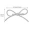 4 Pcs Silver Bow Rhinestone Crystal Hair Clips Bowknot Metal Hairpin Non-Slip Duckbill Hair Barrettes Accessories for Women Girls
