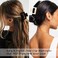 4 Pack Medium Hair Clips Claw Clips for Thin Hair 2" Small Hair Clips Square Claw Clips Acylic Banana Clips Cute Hair Clips for Women