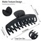 OWIIZI Large Hair Claw Clips for Women 4.3" Matte Leopard Jumbo Hair Clips Non-Slip Ponytail Barrette Strong Hold Claw Clips for Girls Long Thick Hair (4Packs)