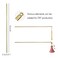 Lawie 40 Pack 6 Inch Gold Silver Long Metal Straight Hair Sticks with Hole Pencil Plain Hair Picks Forks Needle Rod Blank Thin Hairpins Hair Shawl Pins Chopsticks Bun Holder Craft DIY Accessories Bulk