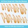 40 Piece Snap hair Clips for Woman, Large Metal Hair Barrettes with Storage Box, Nonslip Hair Pins Accessories for Women, Girls, Kids, Teens - 1.9", 2.3", 2.7", 3.1" Sizes(Gold)